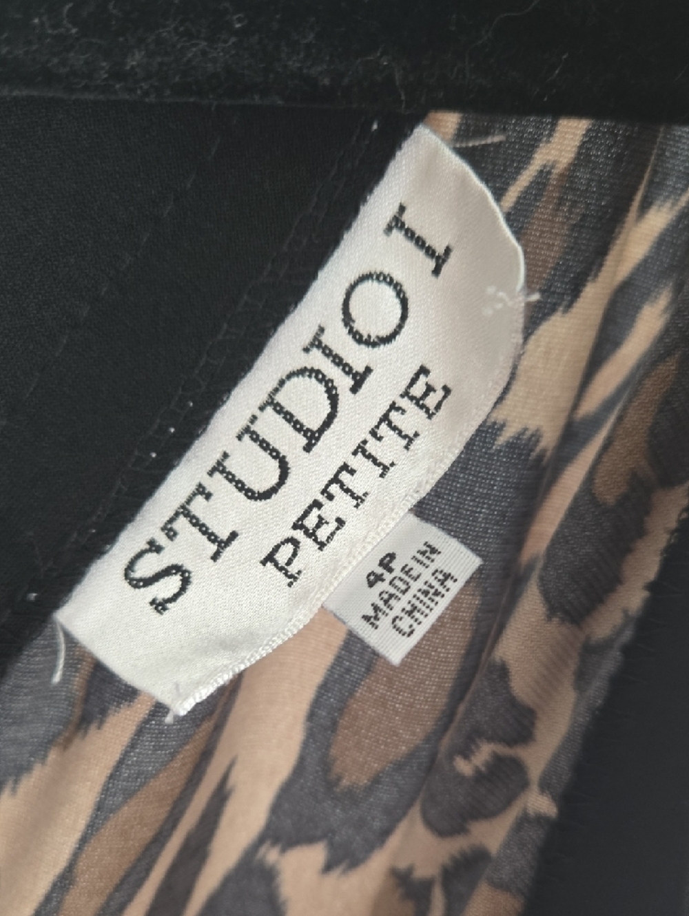 Studio One Leopard Print Midi Dress - Brown & Black In EUC - Picture 3 of 10